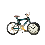 Hodiny stolní kov Bicycle 13 x 34 x 23,5 cm - velkoobchod, dovoz květin, řezané květiny Brno