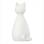 Kočka Kitty svítící LED porcelánová 8,5 x 9 x 17 cm - velkoobchod, dovoz květin, řezané květiny Brno
