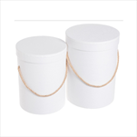 Do Flower box S/2 white 14x20/15x22 cm - velkoobchod, dovoz květin, řezané květiny Brno