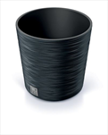 Plast květináč Furu Round 30cm antracit - velkoobchod, dovoz květin, řezané květiny Brno