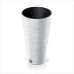 Plast květináč Furu Slim 25cm bílý - velkoobchod, dovoz květin, řezané květiny Brno