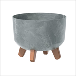 Plast obal Gracia Beton effect 29cm šedý - velkoobchod, dovoz květin, řezané květiny Brno