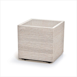 Plast květináč Madera square 38,5cm eco bílá - velkoobchod, dovoz květin, řezané květiny Brno