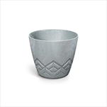 Plast květináč Areco Beton effect 11,9 cm beton - velkoobchod, dovoz květin, řezané květiny Brno