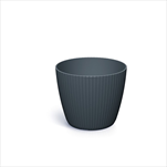 Plast květináč Lamia 13,8cm antracit - velkoobchod, dovoz květin, řezané květiny Brno