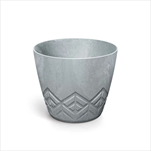 Plast květináč Areco Beton effect 15,8 cm beton - velkoobchod, dovoz květin, řezané květiny Brno