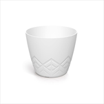 Plast květináč Areco 15,8 cm bílý - velkoobchod, dovoz květin, řezané květiny Brno