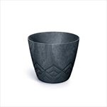 Plast květináč Areco Beton effect 13,8 cm antracit - velkoobchod, dovoz květin, řezané květiny Brno