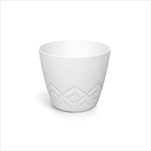 Plast květináč Areco 13,8 cm bílý - velkoobchod, dovoz květin, řezané květiny Brno