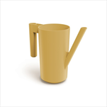 Plast konvička Tubo 2 l hořčice - velkoobchod, dovoz květin, řezané květiny Brno