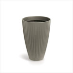 Plast květináč Latia Round High 40cm mocca - velkoobchod, dovoz květin, řezané květiny Brno