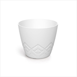 Plast květináč Areco 17,8 cm bílý - velkoobchod, dovoz květin, řezané květiny Brno