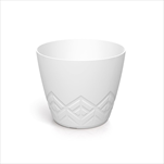 Plast květináč Areco 19,8 cm bílý - velkoobchod, dovoz květin, řezané květiny Brno