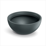 Plast květináč Molio Bowl 60cm grafit - velkoobchod, dovoz květin, řezané květiny Brno