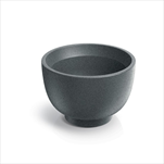 Plast květináč Vivo Round 40cm granitově šedý - velkoobchod, dovoz květin, řezané květiny Brno