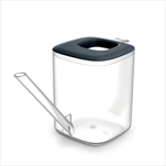 Plast konvička Tubi 1 l transparent/antracit - velkoobchod, dovoz květin, řezané květiny Brno