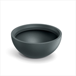 Plast květináč Molio Bowl 38cm grafit - velkoobchod, dovoz květin, řezané květiny Brno