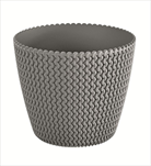 Plast květináč Splofy 15,7cm šedý kámen - velkoobchod, dovoz květin, řezané květiny Brno