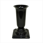 Váza plast zátěžová 30,5x16cm černá - velkoobchod, dovoz květin, řezané květiny Brno