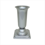 Váza plast zátěžová 30,5x16cm stříbrná - velkoobchod, dovoz květin, řezané květiny Brno