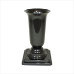 Váza plast zátěžová 30,5x16cm grafitová - velkoobchod, dovoz květin, řezané květiny Brno