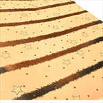 Ob papír arch 0,7x1m hvězdičky zlatý - velkoobchod, dovoz květin, řezané květiny Brno