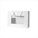 Taška Window 11,5 x 14+6,5 cm white - velkoobchod, dovoz květin, řezané květiny Brno