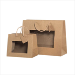 Taška Window 11,5 x 14+6,5 cm natural - velkoobchod, dovoz květin, řezané květiny Brno