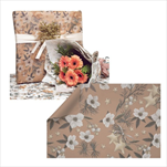 Role papír 0,8 x 20 m White Christmas kraft - velkoobchod, dovoz květin, řezané květiny Brno