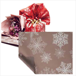 Role folie 40my/0,8 x 40 m Snowflake natur - velkoobchod, dovoz květin, řezané květiny Brno