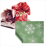 Role folie 40my/0,8 x 40 m Snowflake sage - velkoobchod, dovoz květin, řezané květiny Brno