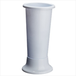 PLAST VÁZA PRŮM.18X45CM BÍLÁ - velkoobchod, dovoz květin, řezané květiny Brno