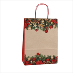 Taška vánoční 32x14x41cm - velkoobchod, dovoz květin, řezané květiny Brno