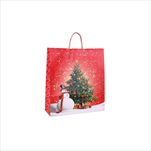 Taška vánoční 22 x 10 x 29 cm - velkoobchod, dovoz květin, řezané květiny Brno