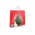 Taška vánoční 27 x 12 x 37 cm - velkoobchod, dovoz květin, řezané květiny Brno