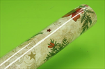 Role papír+vlizelín 75cm/20m voděodolný Christmas - velkoobchod, dovoz květin, řezané květiny Brno