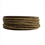 Stuha cordino kroucená 3 mm/10 m zlatá - velkoobchod, dovoz květin, řezané květiny Brno