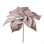 Uk poinsettia samet 20 cm růžová - velkoobchod, dovoz květin, řezané květiny Brno