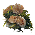 Uk kytice růže a hortenzie X17/55 cm béžová - velkoobchod, dovoz květin, řezané květiny Brno