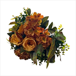 Uk kytice růže a hortenzie X17/55 cm hořčicová - velkoobchod, dovoz květin, řezané květiny Brno