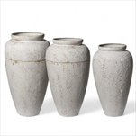 Váza S/3  39,5 x 71/35 x 61 cm bílá - velkoobchod, dovoz květin, řezané květiny Brno