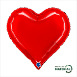 Balónek foliový srdce červené 46 cm  - velkoobchod, dovoz květin, řezané květiny Brno