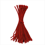 Columbus (chlupatý drát) 5 mm/30 cm červená 50 ks - velkoobchod, dovoz květin, řezané květiny Brno