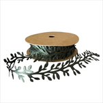 Stuha saténový prýmek 25 mm/10 m listy - velkoobchod, dovoz květin, řezané květiny Brno