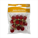 Baňky 12 kusů/2 cm červené - velkoobchod, dovoz květin, řezané květiny Brno