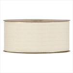 Stuha Ecovelur 40 mm/20 m krémová - velkoobchod, dovoz květin, řezané květiny Brno