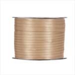 Stuha satén Raso 3 mm/100 m light brown - velkoobchod, dovoz květin, řezané květiny Brno