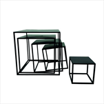 Stolek kovový S/5 15/20/25/30/35 cm černý - velkoobchod, dovoz květin, řezané květiny Brno