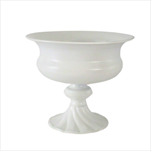 Nádoba kov pr.25/v.20 cm bílá - velkoobchod, dovoz květin, řezané květiny Brno