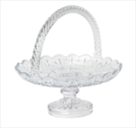 Miska sklo na nožce (etažér) pr.21/v.23cm - velkoobchod, dovoz květin, řezané květiny Brno